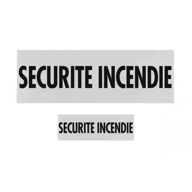 Bande réfléchissante "Sécurité Incendie"