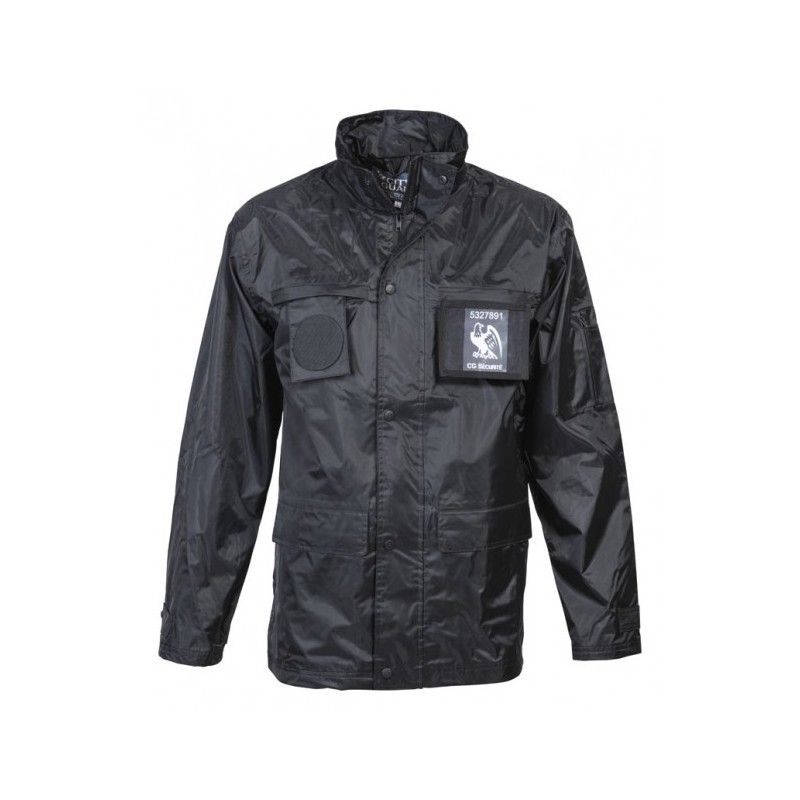 Coupe-vent noir "Sécurité"