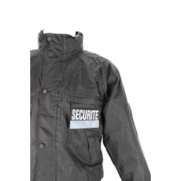Coupe-vent noir "Sécurité"