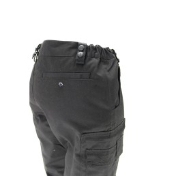 Pantalon intervention noir + bande grise réfléchissante