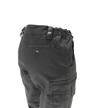 Pantalon intervention noir + bande grise réfléchissante