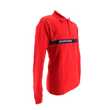 Polo manches longues "Sécurité Incendie"