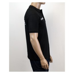 Polo noir brodé "Sécurité"