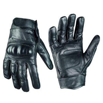 Gants cuir coqués Noir