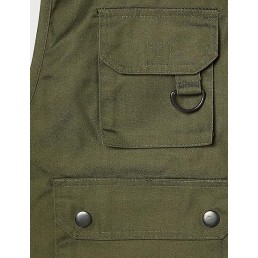 Gilet reporter multipoches kaki