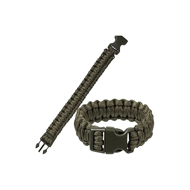 Bracelet paracorde 22 mm kaki ou noir