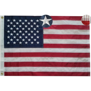 Drapeau USA brodé 90 cm x 60 cm