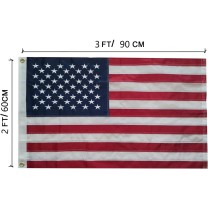 Drapeau USA brodé 90 cm x...