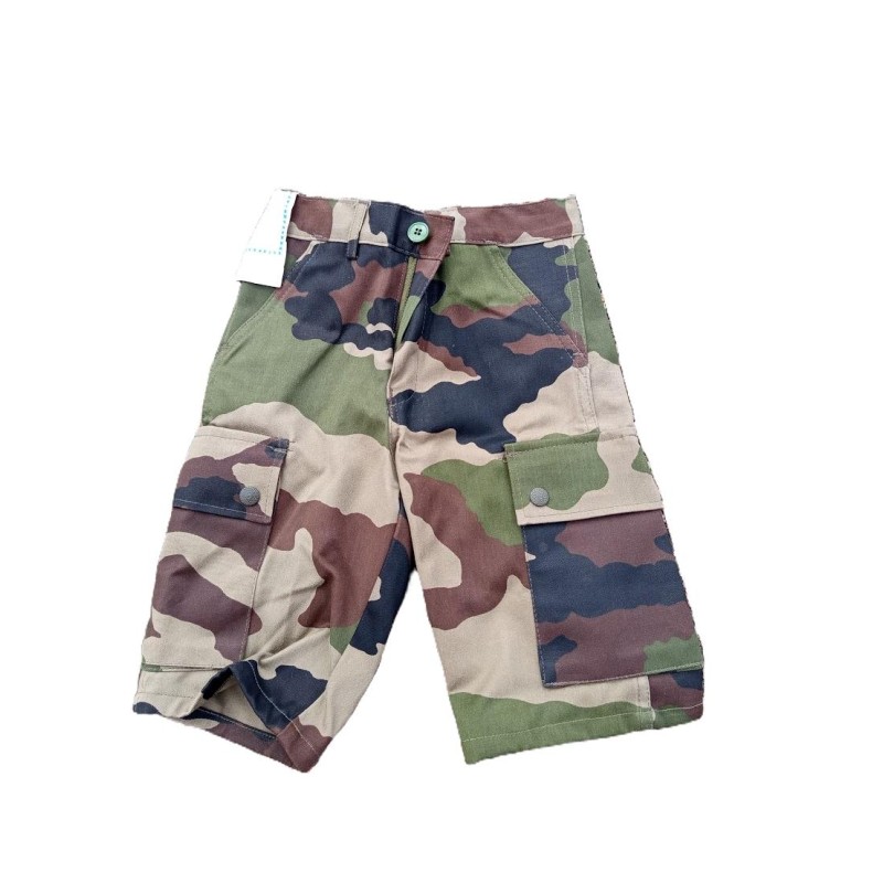 Bermuda type F2 Enfant camouflage CE