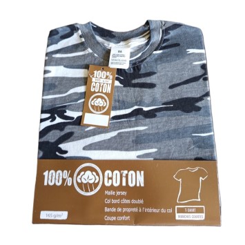 Tee-shirt militaire Enfant urban gris