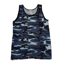 Débardeur Camouflage bleu