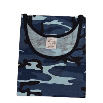Débardeur Camouflage bleu