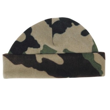 bonnet polaire camouflage 100% polyester vue de profil