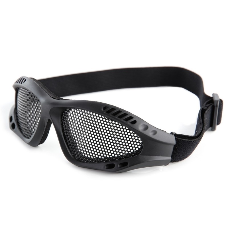 Lunettes de protection avec grille noires
