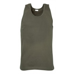 Acheter Débardeur côtelé vert olive 100% coton