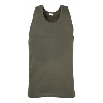 Acheter Débardeur côtelé vert olive 100% coton