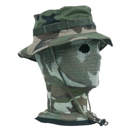 Cagoule filet spandoflage woodland