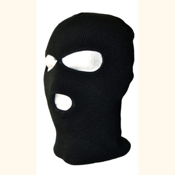 Cagoule 3 trous acrylique noir