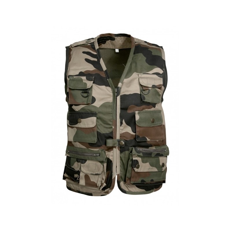 Gilet Reporter Enfant Camouflage CE