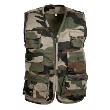 Gilet Reporter Enfant Camouflage CE
